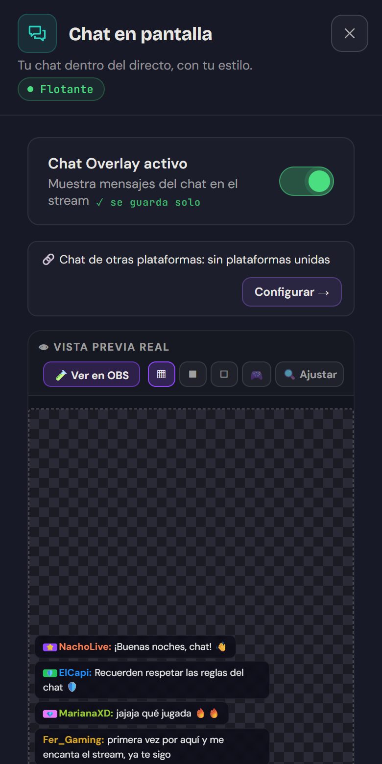 El chat en pantalla abierto en el móvil